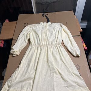 Byer Too!‎ Vintage Waitress Midi Dress, Size 12, Sock Hop Costume, Retro Dress